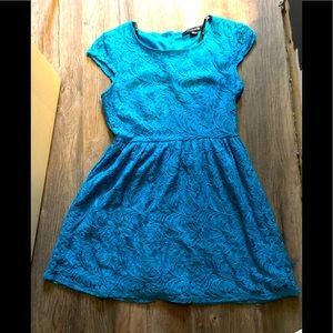 Chic blue baby doll dress